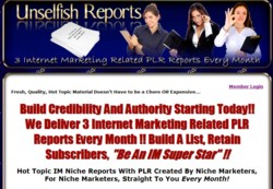 UnselfishReports.com Membership Pays 75% Recurring Affiliate Commissions For 20 Months